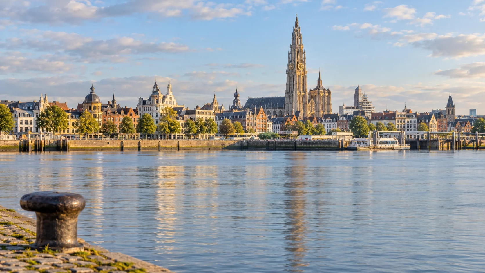 Antwerp city and landscape in Belgium