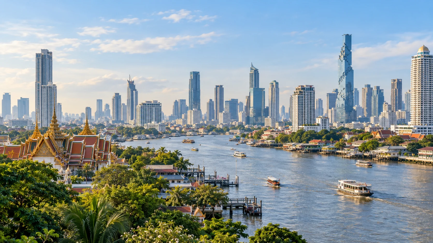 Bangkok city and landscape in Thailand