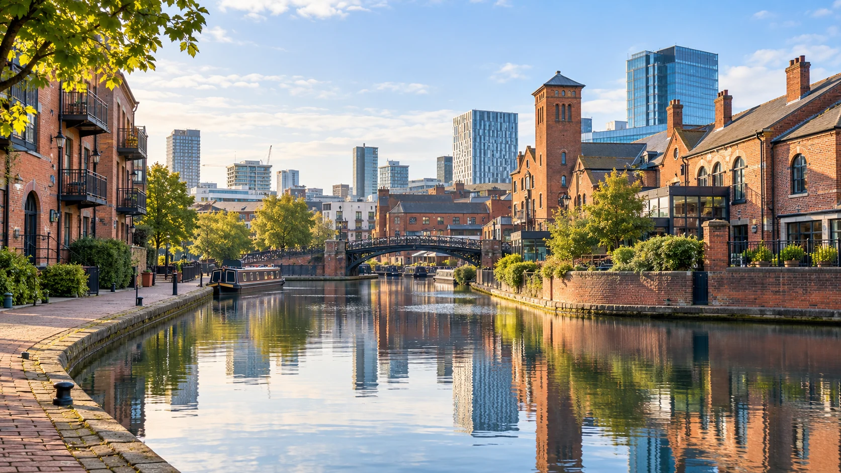 Birmingham city and landscape in United Kingdom