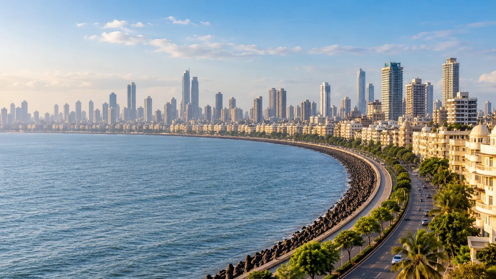 Mumbai city and landscape in India